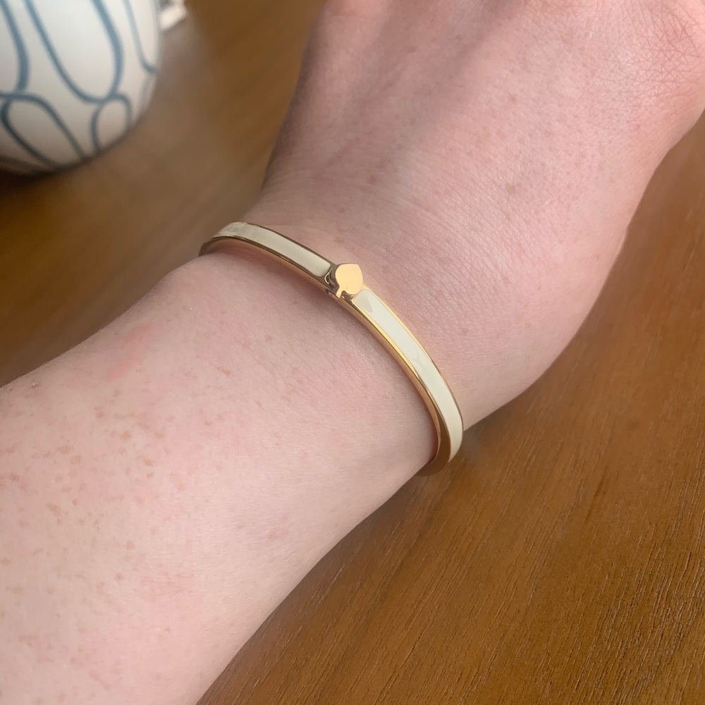 Kate Spade Cream and Gold Bracelet